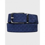 Paul & Shark --- LEATHER BELT BLUE 21416035